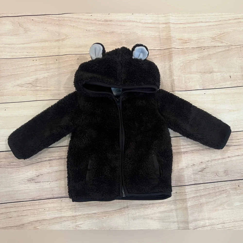 GARANIMALS Cozy Black Fleece Kids Set/baby